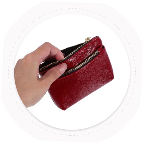 Short Wallet Soft PU Fake Leather Zipper Coin Purse Multifunctional Change Pouch for Travel Shopping and Daily Use Compact Design Stylish Appearance Privacy Protection4