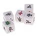 Non brand Mahjong Dice Sud Nord EST Ovest Direzione de Vento Taglia Mahjong Gioco - 22x22x22mm