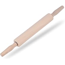 Royalford Wooden Rolling Pin | Professional Dough Roller | Dough Tortilla Rolling Pin, Essential Kitchen Utensil Tool for Bakers & Cooks for Pasta Cookie Dough Cake Pastry Pizza Fondant Chapatti Pie