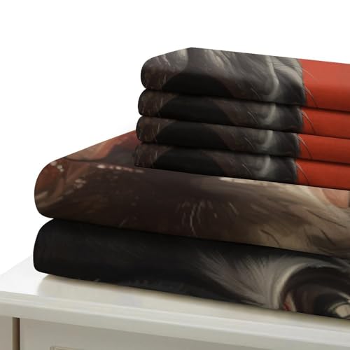 Housse de couette Bouledogue Français microfibre fermeture éclair 3D