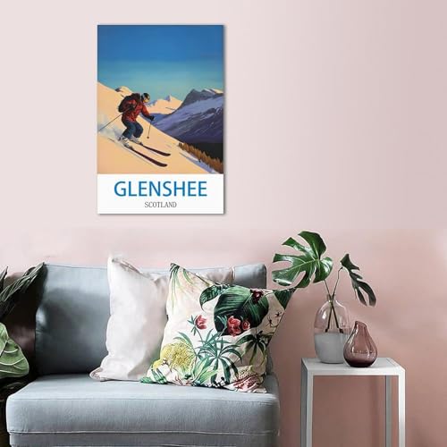 Affiche Glenshee Scotland LNBIAND mur vide solution déco rétro 20x30 - 5