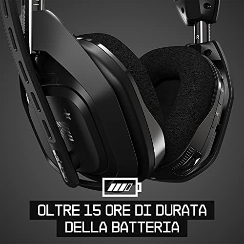 ASTRO Gaming A50 Cuffia Wireless + Stazione Base di Ricarica, 4°  Generazione, Dolby Audio, Controllo Equilibrio Gioco/Voce, 2.4 GHz  Wireless, 15 m di portata per PS5, PS4, PC, Mac, Nero/Argento : Amazon.it:  Videogiochi