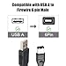 MAYWILLA Firewire to USB Adapter Cable 6 Pin Firewire IEEE 1394 Male to USB 2.0 Type A Male Adaptor Converter Cord for Printer, Digital Video recorders, Scanner, Hard Disk-1.8M
