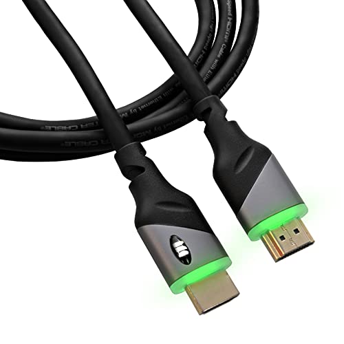 Monster 6Ft High Speed 4K Hdr Hdmi Cable With Built-In Green Led Light, Gaming, Video, And Computer #TOP2