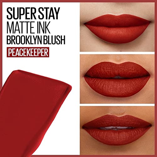 Image of Maybelline Superstay Matte Ink Brooklyn Blush - Peacekeeper, 5ml | Liquid Lipstick | Matte Lipstick, 5ml