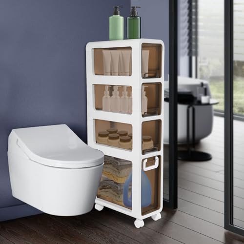 Satin Nickel 3 Shelf Bathroom Storage Unit