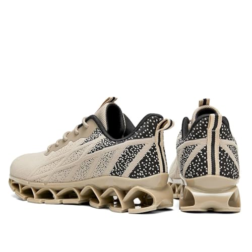 Mens Running Shoes Casual Sport Athletic Fashion Walking Sneakers Lace up Blade Non Slip Breathable Mesh4