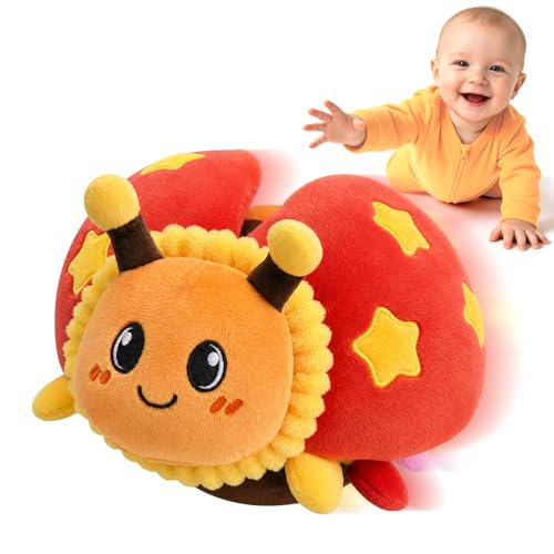 Image of Interactive Crawling Ladybug Toy, Musical Plush Toy for Babies 6-36M