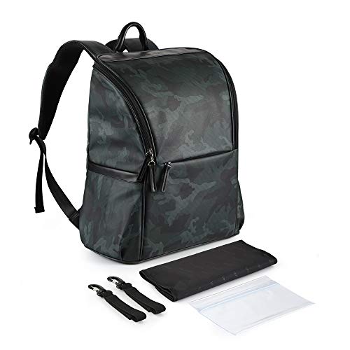 Multifunktions Waterpoor Baby Windel Windel Wickeltasche Handtasche Umhängetasche Leichtgewicht mit Flaschentasche Wickelauflage Reißverschluss