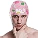 susiyo Cherry and Flowers Mens Swim Caps Polyester Swimming Hat for Adult and Youth