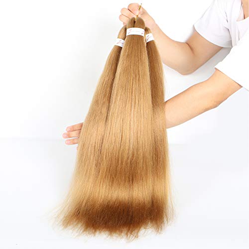 Pre Stretched Braiding Hair 6 Packs 26 Inch Ombre Professional Itch Free Synthetic Fiber Crochet Twist Braids Hair Extensions (26 Inch, 27 color)