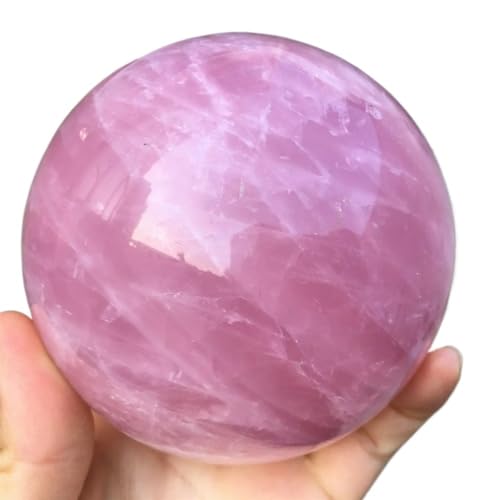 Rose quartz ball crystal 100mm d'exception pour salon de luxe