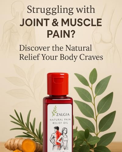 Image of Zalgia Oil - Natural ingredients Non-greasy formula for quick Pain Relief Oil for Back Pain, Muscle Joint Pain, Knee Pain, Body Pain 120ML