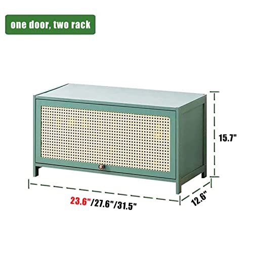 Meuble à chaussures à portes rabattables 2 niveaux pour un rangement discret et efficace - 3