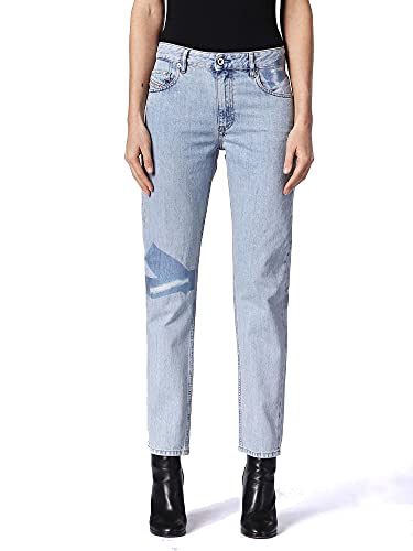 Jeans Diesel Neekhol 084SX pantalon femme regular straight en toile bleu