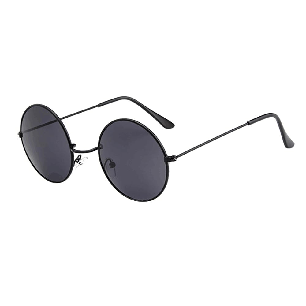 Generic Women Men Vintage Retro Glasses Unisex Driving Round Frame Sunglasses Eyewear Retro round with en Dog H