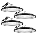 Onfochmy 240W 4PACK UFO LED High Bay Light, High Bay LED Lights 36,000LM(1000W MH/HPS Eqv.) 110V~277V UL Certified Plug with Safety and high Brightness, Suitable for Commercial