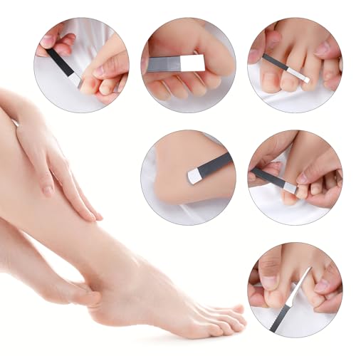 Yuanchu 6Pcs Professional Pedicure Knife Kits, Stainless Steel Nail Knives Cuticle Remover Dead Skin Corn Foot Callus Remover Foot Care Tools for Home Beauty Salon
