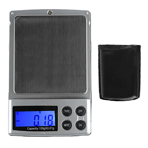 Glomora Báscula Digital De Cocina, Báscula De Bolsillo para Alimentos De Acero Inoxidable con Alta Precisión - Mini Báscula Digital De Gramos para Especias De Cocina, Oro Y Joyas (100 G/0,01 G) Glomora Báscula Digital De Cocina, Báscula De Bolsillo para Alimentos De Acero Inoxidable con Alta Precisión - Mini Báscula Digital De Gramos para Especias De Cocina, Oro Y Joyas (100 G/0,01 G)