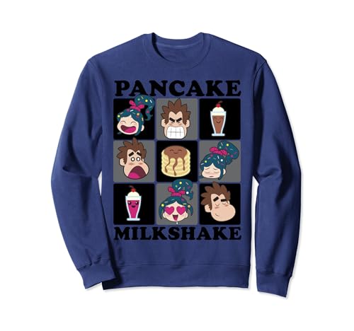 Sweat Disney Ralph 2 pull col rond coton imprimé graphisme nostalgique