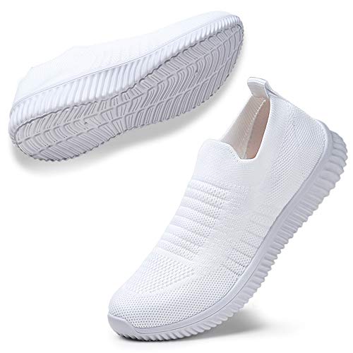 STQ Walk Shoes - Zapatillas deportivas para mujer, color Blanco, talla 38 EU