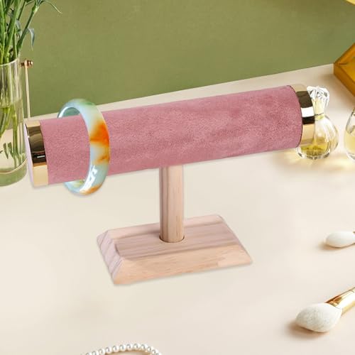 Image of Jewelry Storage Display Stand for Bangles Bracelets Watches (1 Roll T Pink W)