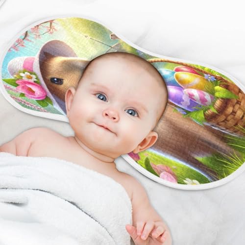 Capybara Easter Eggs Baby Burp Cloths Muslin Soft Burp Cloth Rags Cotton Burp Clothes Absorbent for Newborn Girl Unisex Boy 1 Pack 22x11 Inches4