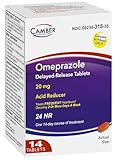 Camber Omeprazole Tablets, Delayed-Release Tablets, 20mg Acid Reducer, 14 Tablets