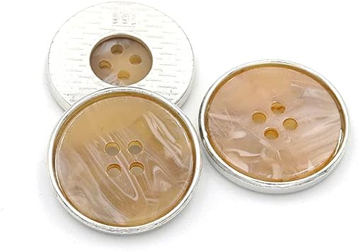 5 Pcs Metal Coat Buttons Round Button for DIY Sewing Tailor Crafts Coats Clothes(B#02,25mm)