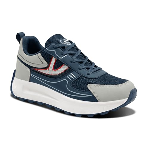Image of BRUTON Nexor-606 Men's Casual Sneakers | Stylish Lightweight Lace-Up Shoes for Men | Comfortable Walking Shoes | Trendy Fashion Footwear