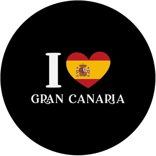 Miniatura 3 de Gran Canaria Love Apparel Heart Spanish Flag PopSockets Swappable PopGrip
