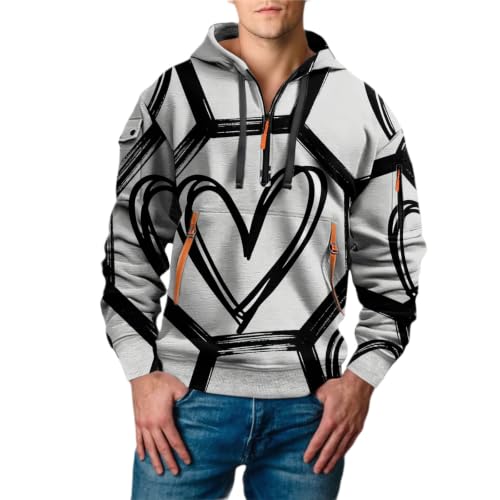 Sudadera de protección solar para hombre con capucha blanca XL manga larga