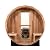 TaTalife Customize Barrel Outdoor Sauna Room, Traditional Wooden Steam Saunas, 220V HARVIA Electric Stove/Wood Burning Stove, 2-10 Person Canadian/Red Cedar Wooden Sauna Kit (0-195 °F)