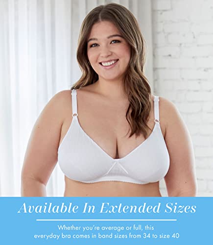 Image of Bestform 5006248 Striped Wireless Cotton Bra with Lightly-Lined Cups