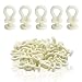 ZXHAO 50 Pcs Plastic Rollerbolt Window Curtain Glider Track Carrier Slide Wheels Rollers