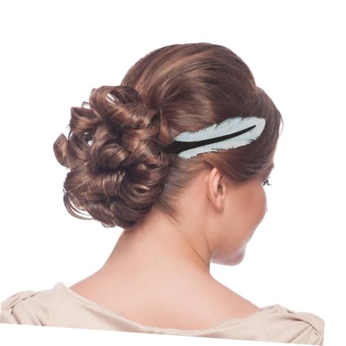 Épingle à cheveux en bois plume style chinois moderne pour attacher les cheveux