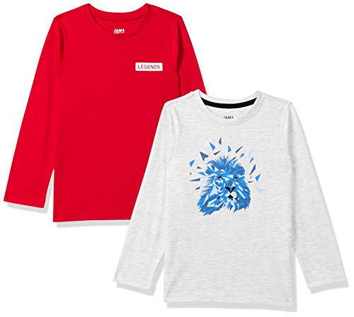 Image of Amazon Brand - Jam & Honey Boy's Regular Fit T-Shirt (Pack of 2)