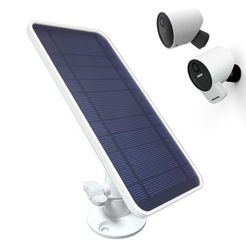 DIANMU Solar Panel for SimpliSafe Outdoor Security Camera & Series 2, with 13FT Weatherproof Cable and Aluminum Alloy Adjustable Mount (1 Pack)