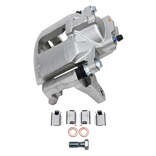 Image of Detroit Axle - Front Driver Side Disc Brake Caliper Ceramic Brake Pads Replacement for 2009-2012 Dodge Journey - 3pc Set