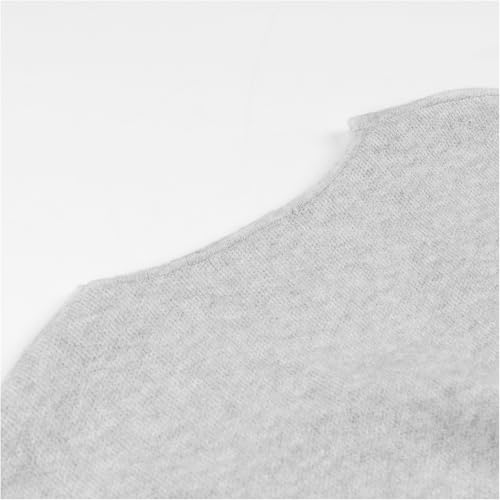 Women's Classic Coat Open Front Bowed Belted Oversized Long Jacket Cardigan Coatigan with Tie Belt Grey Small4