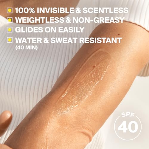Image of Supergoop! Unseen Sunscreen Body SPF 40 - Clear & Invisible Sun Protection - 3.4 fl oz - Weightless & Scentless - Water & Sweat Resistant - For All Skin Types
