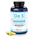 De3 Dry Eye Ultra Pure rTG Omega 3 – Support for Dry Eyes - 2400 mg EPA & DHA – New & Improved-Burpless-3 per day serving, 1-month supply