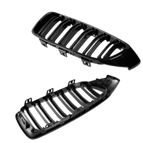 Rejilla de salida de aire Parrilla delantera tipo riñón F32 compatible con parrillas de doble lama M3 y M4 Serie 4 F32, F33 y F36 (2013-2019).
