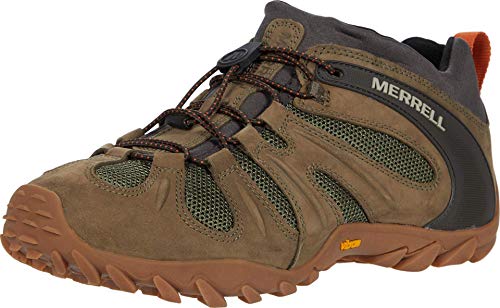 Merrell Mens CHAM 8 Stretch Hiking Shoe, Olive,10.5