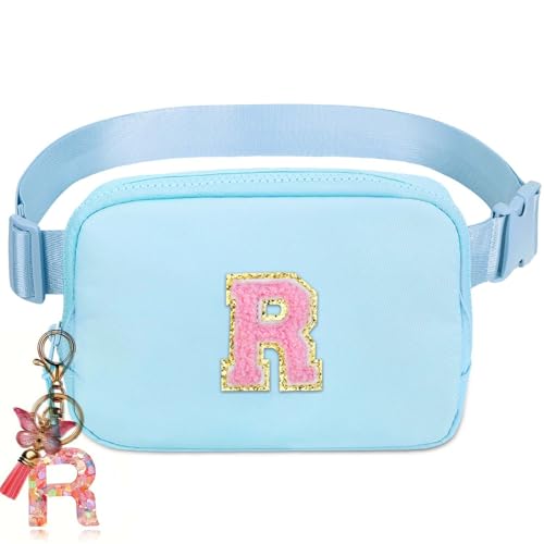 Image of Belt Crossbody Bag for Girls Women - Girls Fanny Pack Ages 8-12 Teen Birthday Gifts Small Waist Packs Trendy Kids Fanny Pack Lavender Blue R