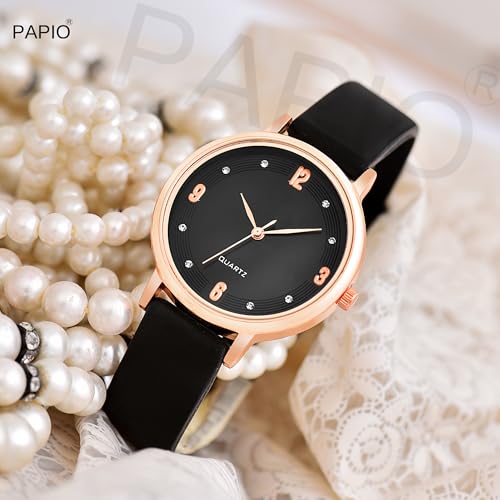 Image of PAPIO Silicone Strap Elegant Women's Analog Wrist Watch for Ladies and Girls | Stylish & Trendy | Premium Strap | Perfect for Casual, Party & Formal Wear