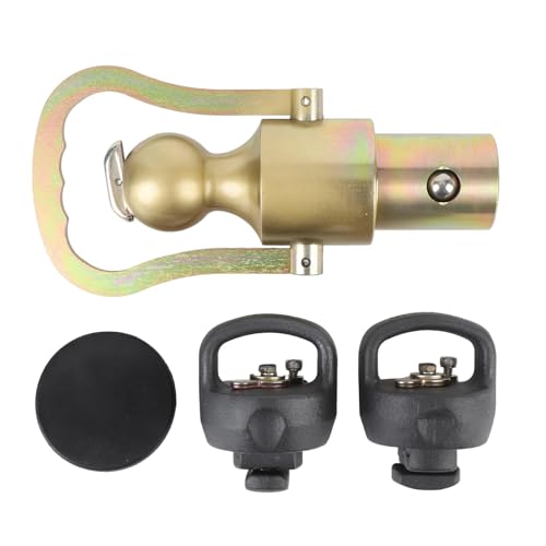 Kit de Cadena de Seguridad para Bola de Enganche de Cuello de Cisne GNXA2061, Acero Inoxidable, Bola de Repuesto de 2 5/16 Pulgadas, Capacidad de Carga de 30000 Libras para