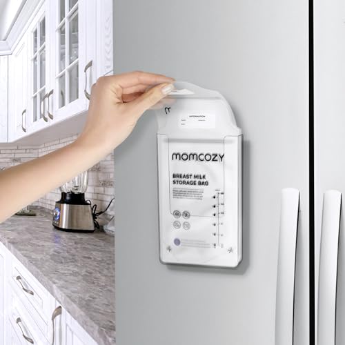 Image of Magnetic Breastmilk Storage Bag Organizer for External Refrigerator Use - Strong 4 Magnets, Fits Lansinoh, Medela, Momcozy Milk Bags and All Breastmilk Storage Bags for Freezer - Bolsas Leche Materna