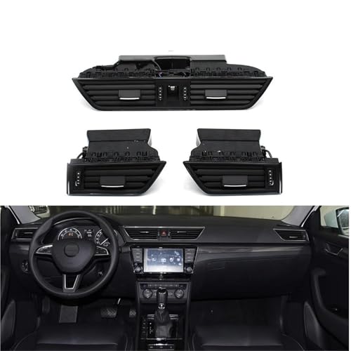 Bouche Aération Climatiseur Ajustable et Silencieuse pour Skoda Superb - 2