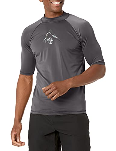 Image of Kanu Surf Men's Fiji UPF 50+ Short Sleeve Sun Protective Rashguard Swim Shirt
